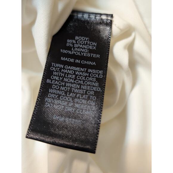 NWT! EXPRESS White Silver Aztec High Waisted Sequin Mini Skirt Bodycon Size M - Picture 9 of 12